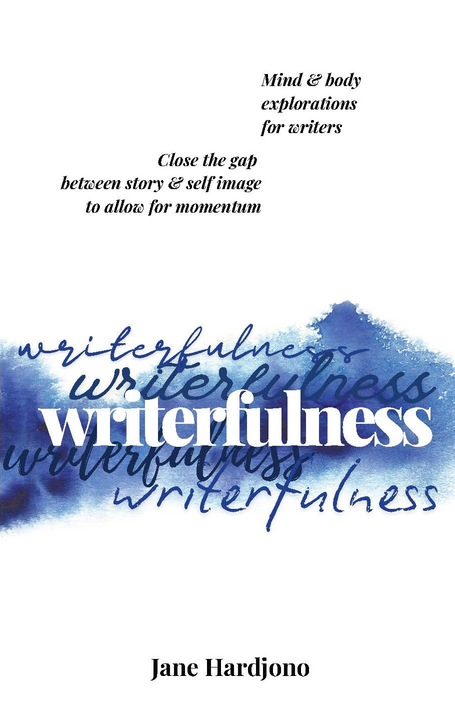 words and a big headline on the front cover of a book